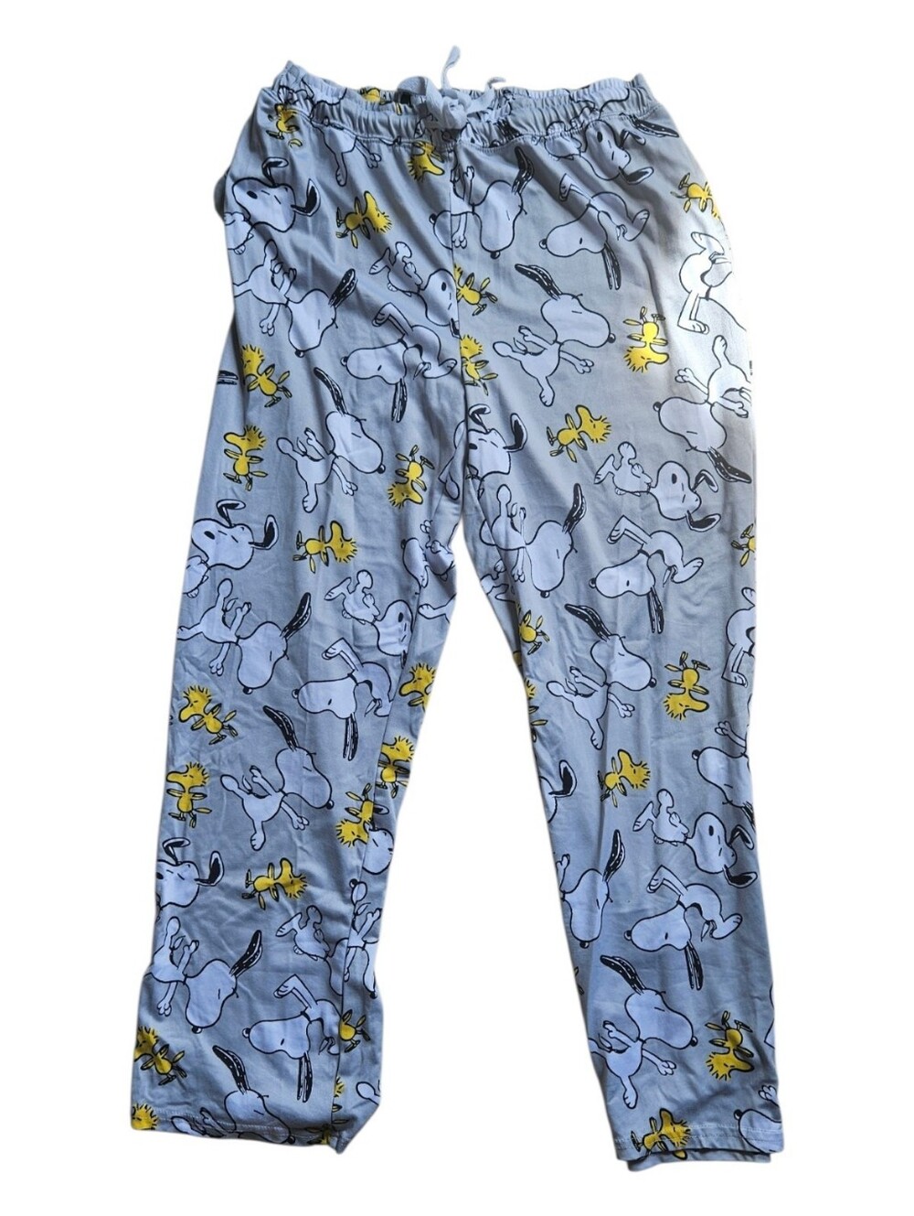Peanuts Snoopy & Woodstock Gray Pajama Pants Lounge Wear Size S/M